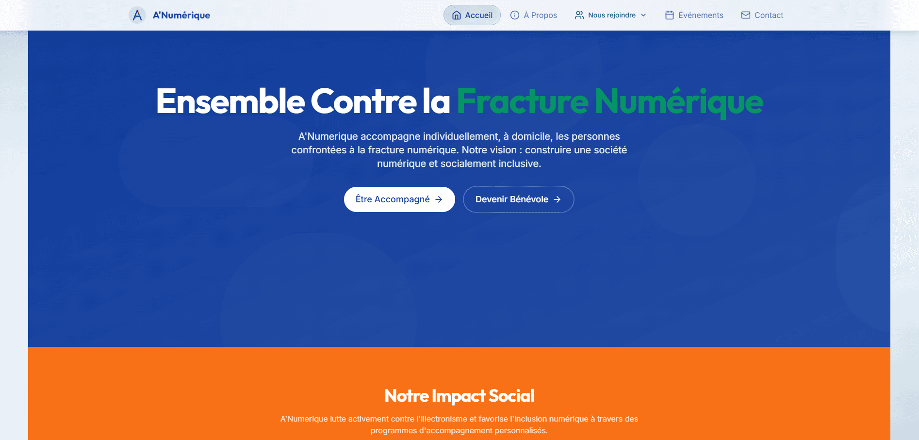 A'Numérique Homepage